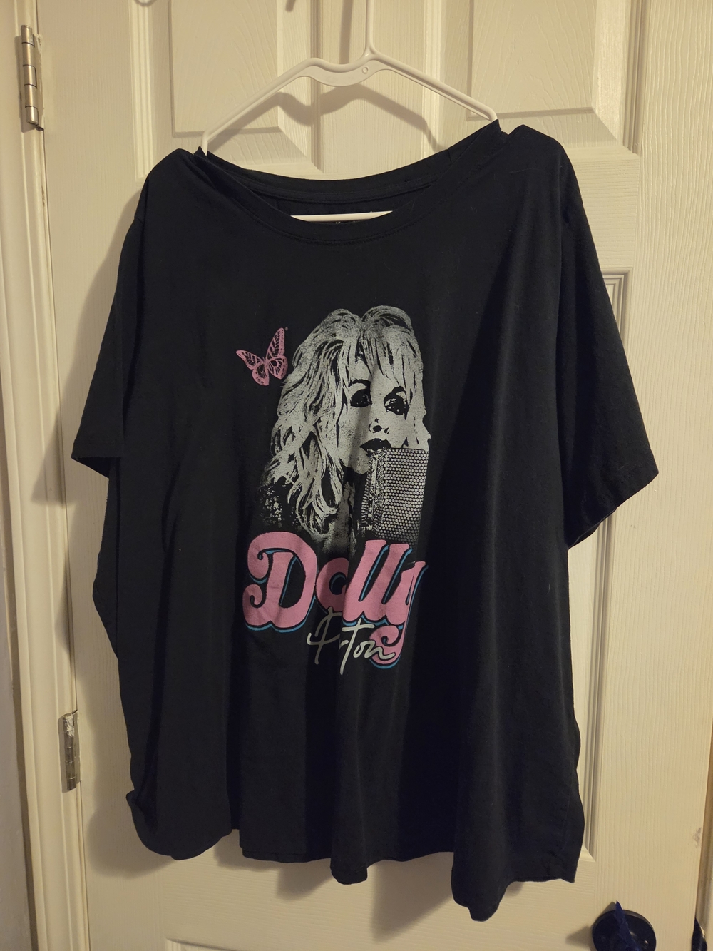 Black Dolly Parton Graphic Short Sleeve Tee